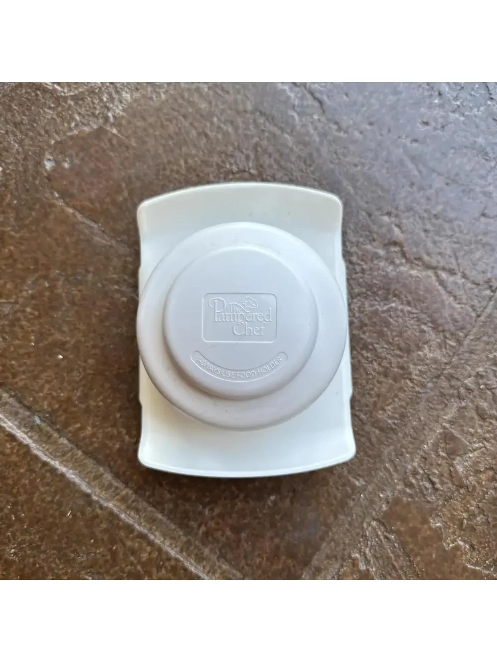 Pampered Chef Simple Slicer Mandolin Slicer  #1099 w/ Food Holder